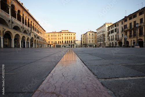 Piazza delle Erbe square and Palazzo della Ragione in Padova