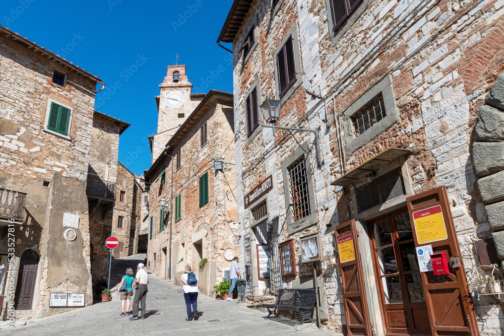 Campiglia Marittima, one of the most beautiful medieval villages in the Maremma, Tuscany, Italy.