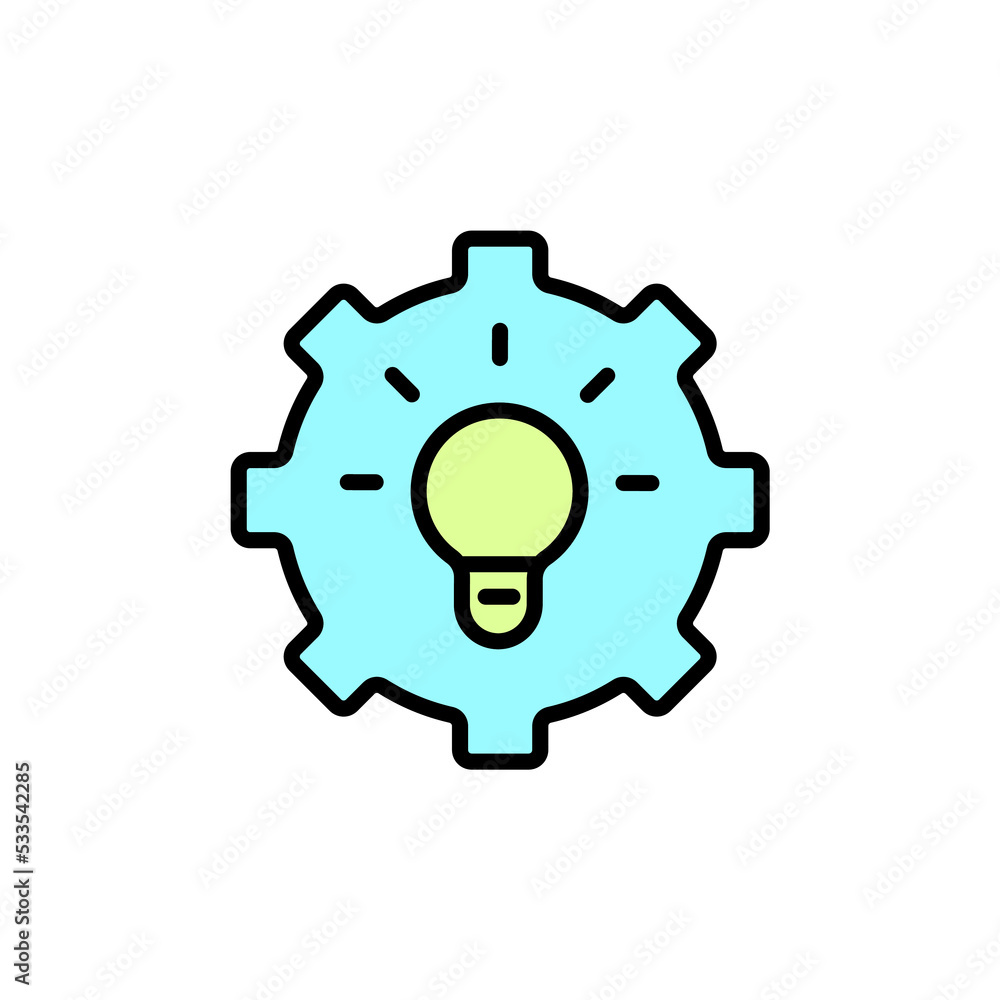 Creative idea icon. Simple element illustration. Creative idea concept outline symbol design. Creative idea icon. Simple element illustration. Creative idea concept outline symbol design.