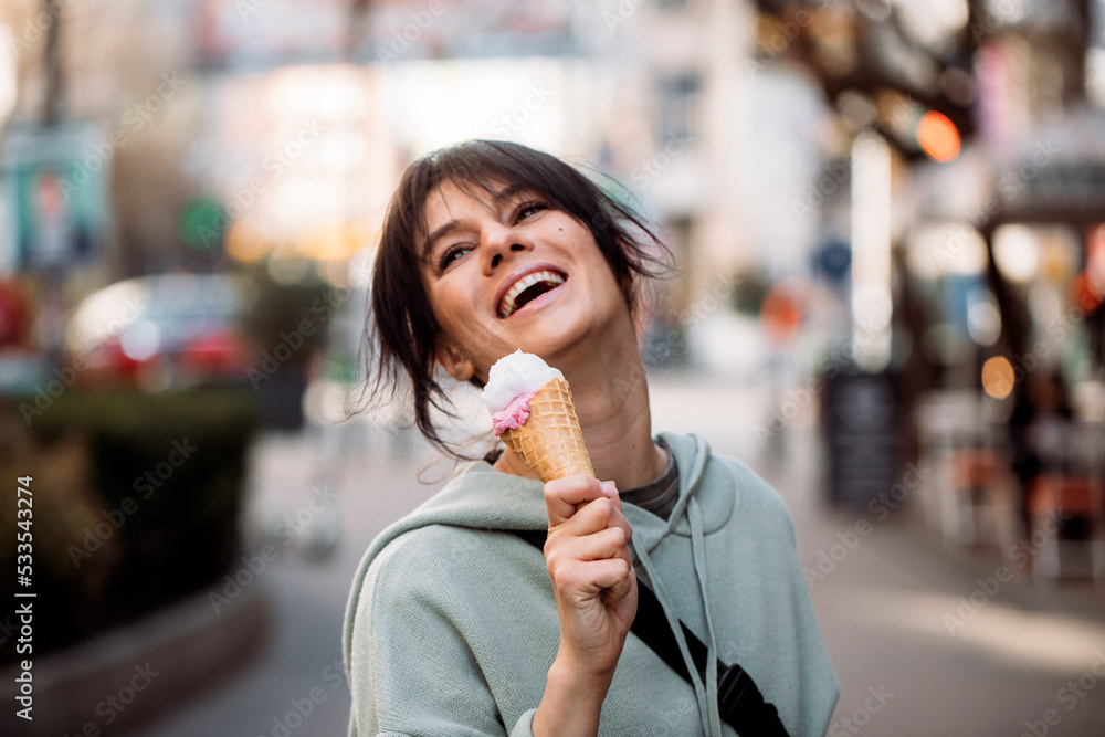 woman in the city. Woman ice cream. Eating. People. Love. woman in the city. Woman ice cream. Eating. People. Love.