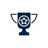 Trophy icon. Simple element illustration.  Trophy concept outline symbol design.