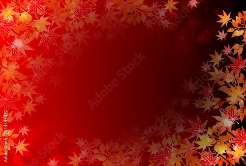 紅葉　秋　和柄　背景	