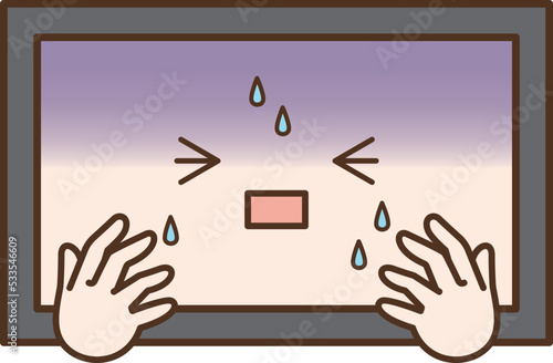 汗をかいてパニックになるテレビ