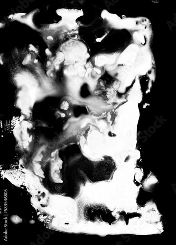 Grunge Black And White Painting Overlay 3. Great as an overlay and as a background for psychedelic and surreal images.