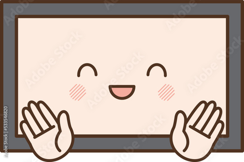 笑っているテレビ