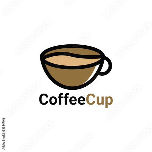 coffee cup logo design vector templet  