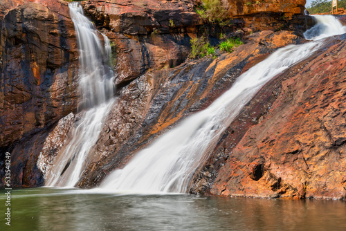 Serpentine Falls is one of Perth   s best waterfalls and is stunning  with ancient landforms  woodlands  and the Serpentine River valley gorge crossing through it