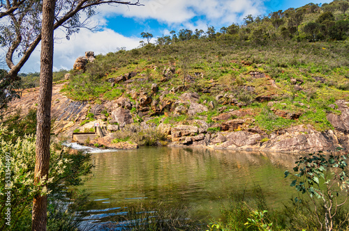 Serpentine Falls is one of Perth   s best waterfalls and is stunning  with ancient landforms  woodlands  and the Serpentine River valley gorge crossing through it