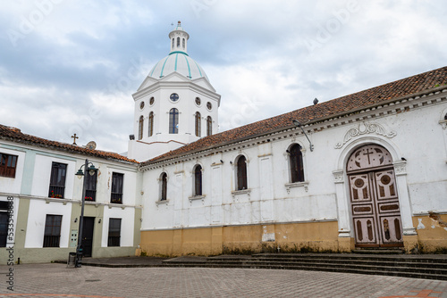 street view of cuenca old town, ecuador