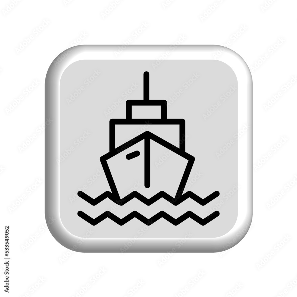 illustration of a ship icon illustration of a ship icon