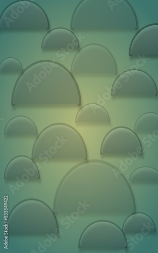Green cloud computing concept on abstract background 