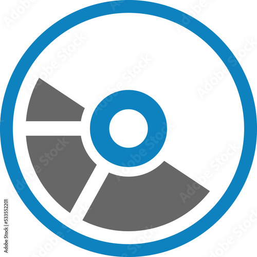 Compact disc vecteezy sound circle PNG Vector icon 