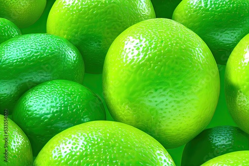 Delicious citrus background. Computer-generated 3D image made to look like photography