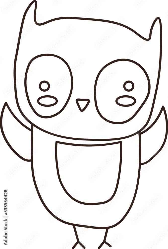 Fototapeta premium Illustration in Black Lines | animal head illustration 