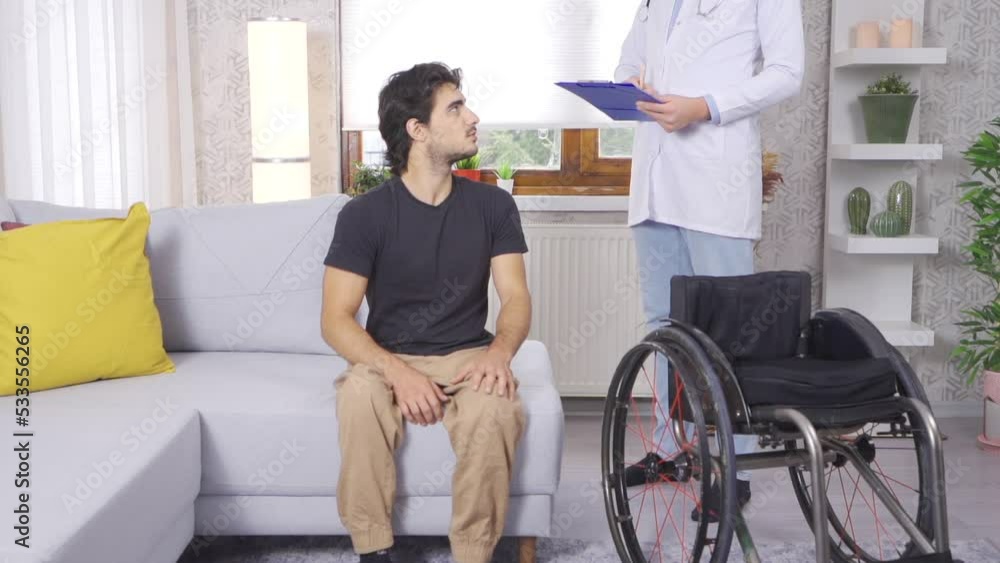 Human Health, Medical Examination of a Man in a Wheelchair by a Male Doctor. Slow Motion.
Human health, medical treatment of a man in a wheelchair.
Human Health, Medical Examination of a Man in a Wheelchair by a Male Doctor. Slow Motion.
Human health, medical treatment of a man in a wheelchair.