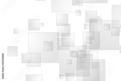 Abstract grey tech geometric glossy squares background. Vector digital design
