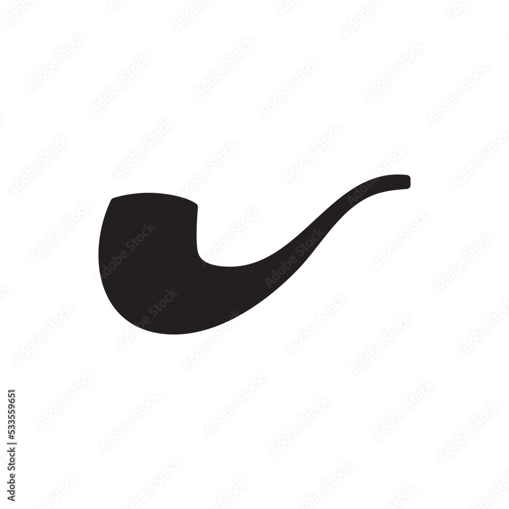 Smoking pipe icon vector