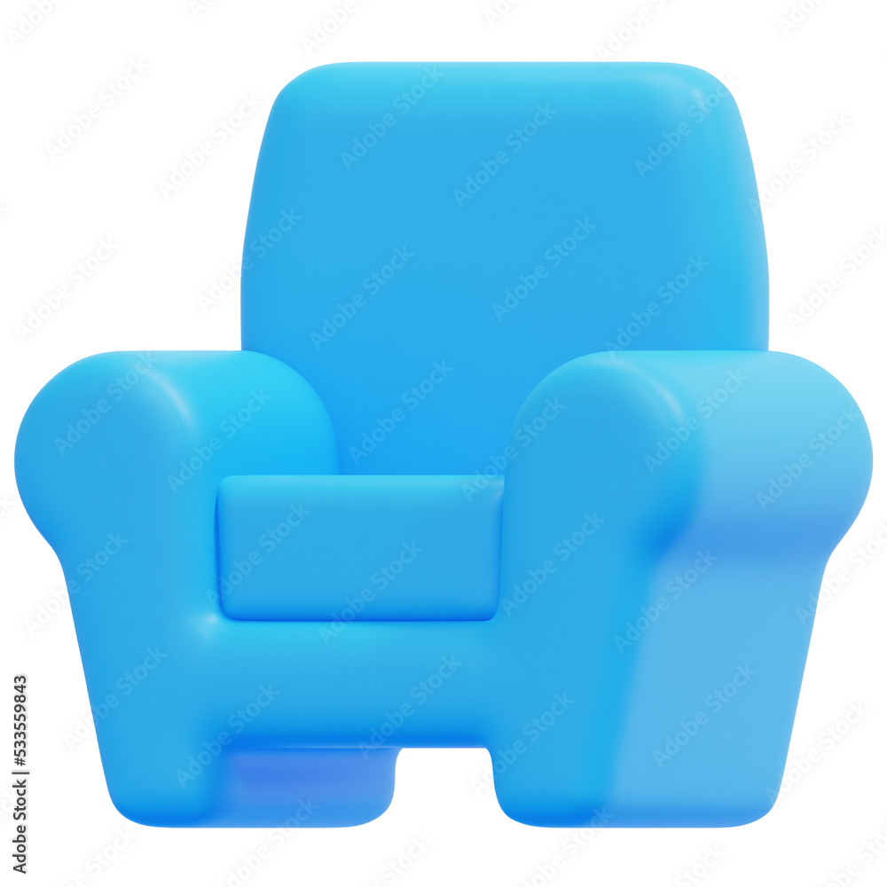 chair 3d render icon illustration chair 3d render icon illustration