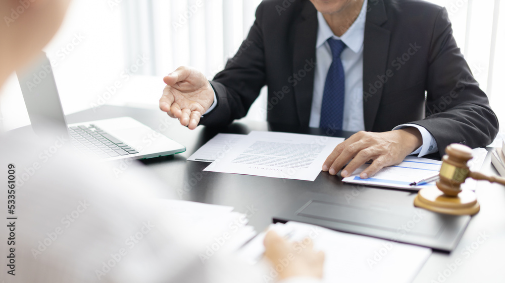 Attorney or judge provides legal advice to the client in the courtroom, Ethics in the courts include justice and impartiality, Legal consultant, Scales of justice, Law hammer, Litigation and justice. Attorney or judge provides legal advice to the client in the courtroom, Ethics in the courts include justice and impartiality, Legal consultant, Scales of justice, Law hammer, Litigation and justice.