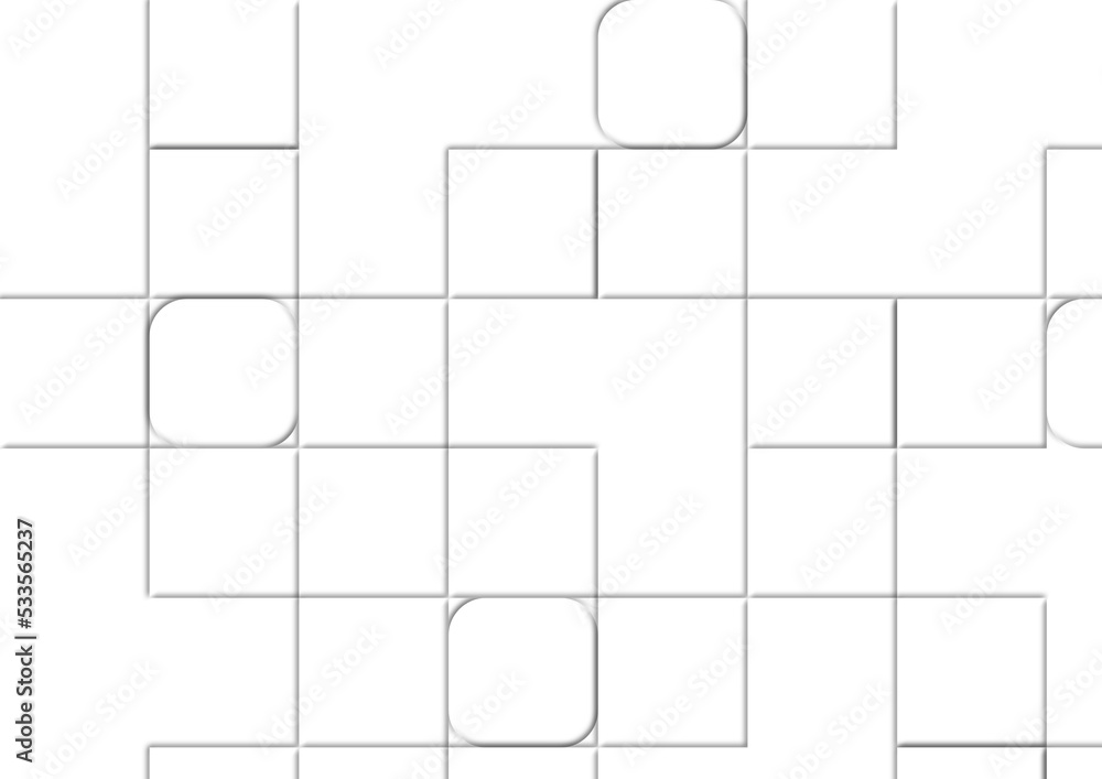 白いブロック風背景素材 全体配置 白いブロック風背景素材 全体配置