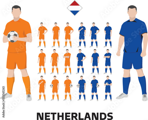 Netherlands Football Team Kit, Home kit and Away Kit