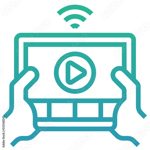 streaming video icon