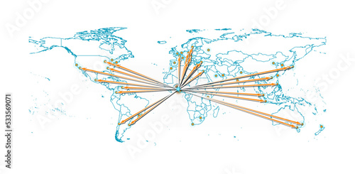 Vector Togo concept map, export concept map for Togo on white background suitable for export concepts. File is suitable for digital editing and size prints of all sizes.