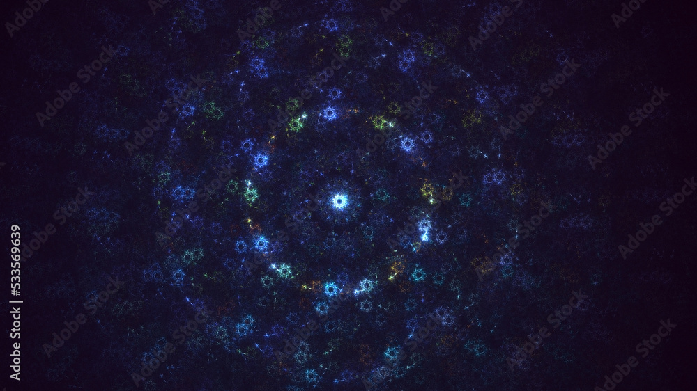 3D rendering abstract colorful fractal light background 3D rendering abstract colorful fractal light background