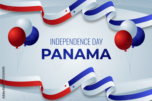 Happy Panama Independence Day background. Fondo del día de la independencia de Panama. Vector Illustration.
 photo