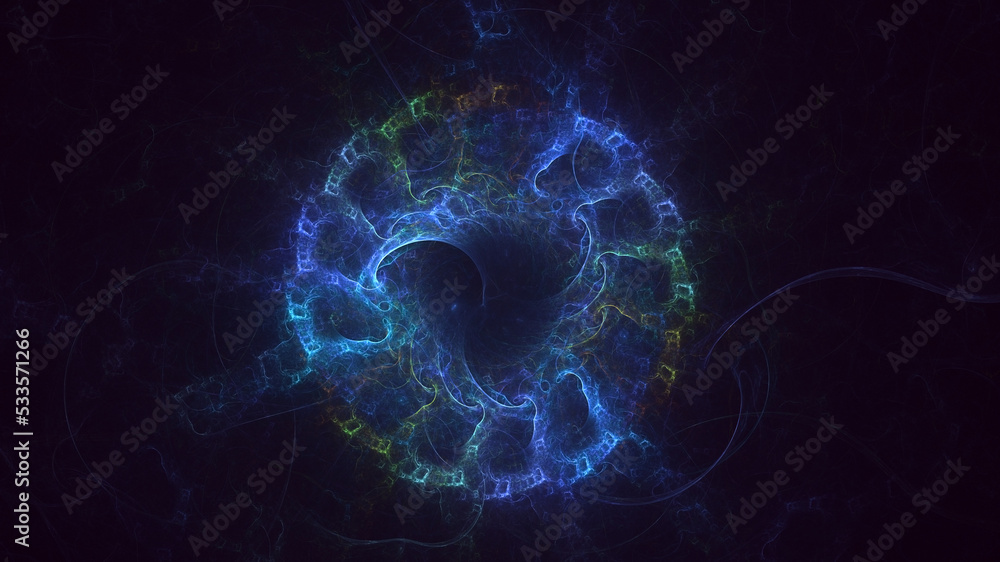3D rendering abstract colorful fractal light background 3D rendering abstract colorful fractal light background