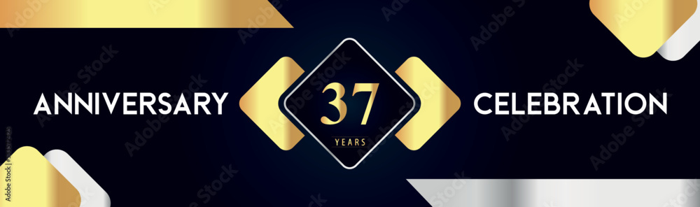 37 years anniversary celebration background. Premium design for poster, banner, booklet, marriage, weddings, birthday party, celebration event, graduation, jubilee, ceremony, holiday. 37 years anniversary celebration background. Premium design for poster, banner, booklet, marriage, weddings, birthday party, celebration event, graduation, jubilee, ceremony, holiday.