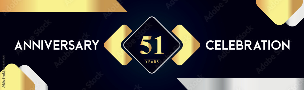 51 years anniversary celebration background. Premium design for poster, banner, booklet, marriage, weddings, birthday party, celebration event, graduation, jubilee, ceremony, holiday. 51 years anniversary celebration background. Premium design for poster, banner, booklet, marriage, weddings, birthday party, celebration event, graduation, jubilee, ceremony, holiday.