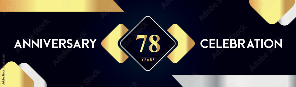 78 years anniversary celebration background. Premium design for poster, banner, booklet, marriage, weddings, birthday party, celebration event, graduation, jubilee, ceremony, holiday. 78 years anniversary celebration background. Premium design for poster, banner, booklet, marriage, weddings, birthday party, celebration event, graduation, jubilee, ceremony, holiday.