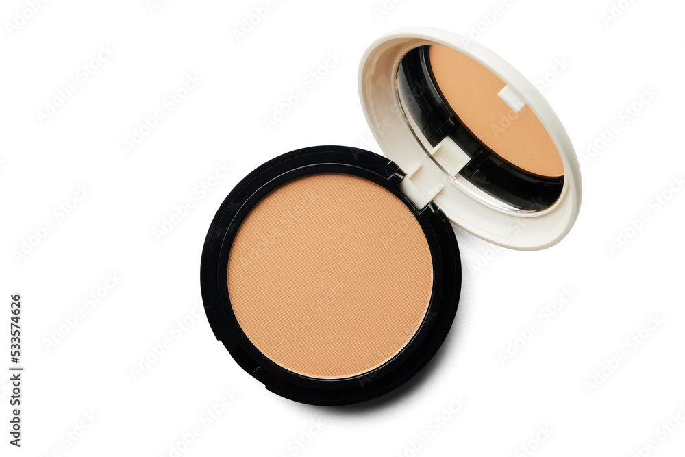 Open Powder Make Up Foundation With a Mirror 