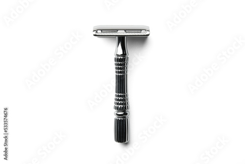 Safety Razor Isolated With Shadow