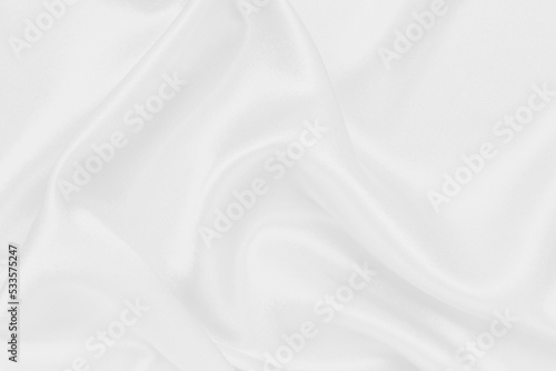 Closeup of white smoot fabric as a background