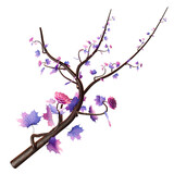 Flower Branch 3D Icon