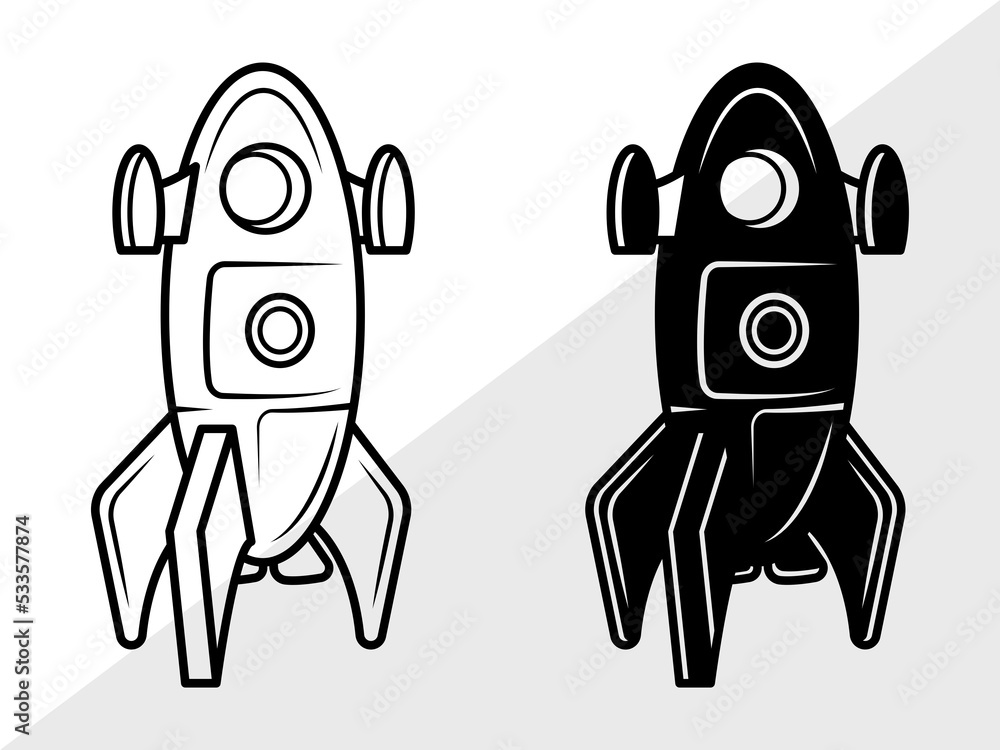 Rocket SVG, Rocket SVG, Rocket ship Svg, Spaceship Svg, Rocket Launch