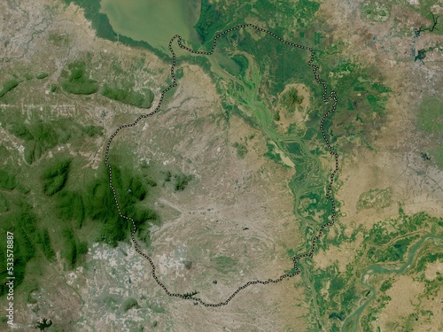 Kampong Chhnang, Cambodia. High-res satellite. No legend