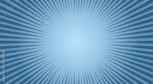 Comic and Manga background panel effect, shocked or surprised expression. Vector illustration of flat radial motion speed line in cartoon style. For speech bubbles, copy space, or pop art ads.
