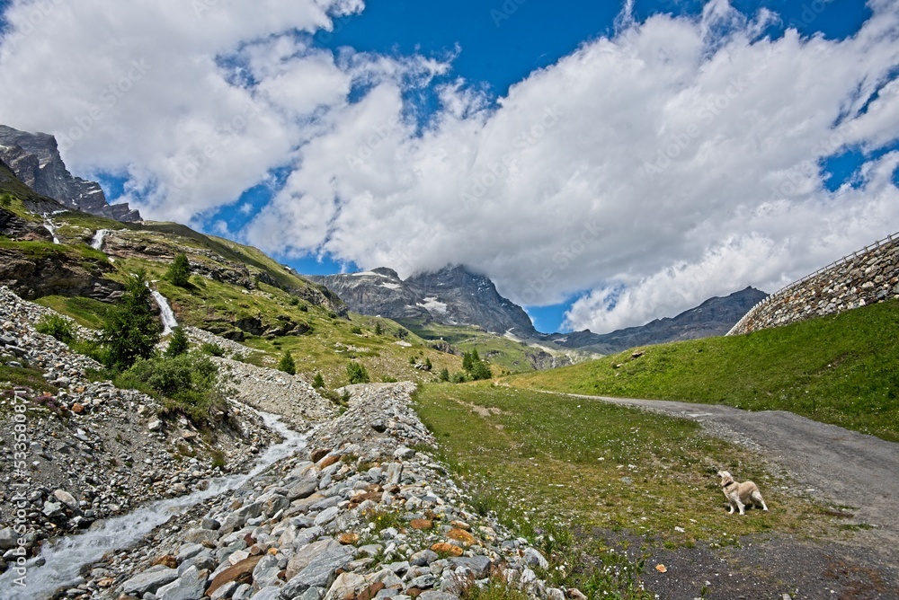 Italian Alps and Matterhorn