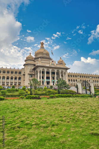 Photography Vidhana Soudha in Bangalore, India, is the seat of the state legislature of Karnataka