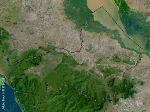 Canvas Print Pouthisat, Cambodia. High-res satellite. No legend
