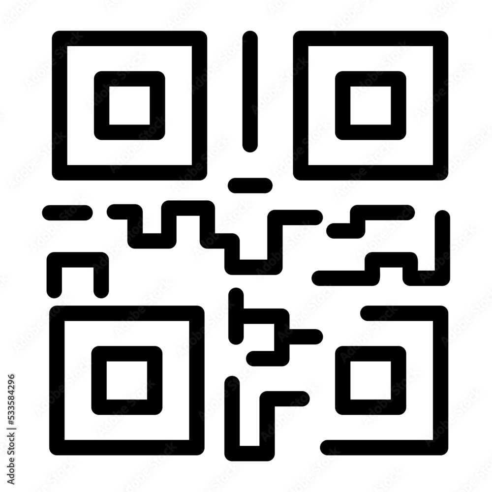 qr qode line icon qr qode line icon
