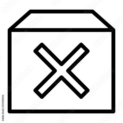 hazardous line icon