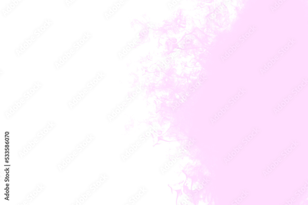 pink fire on a white background on the side