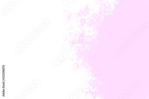 pink fire on a white background on the side