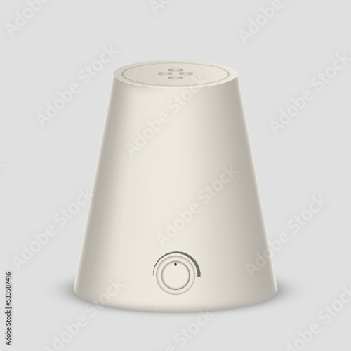 Air humidifier machine for home realistic 3d. Domestic appliance for humidity control