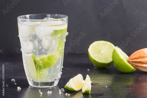 Water with lime and sugar