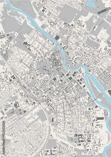 map of the city of Tartu, Estonia photo